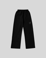 Straight Leg Puff Print Jogger (Black)