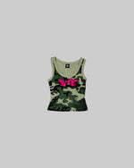 Camo Cropped Tank Top